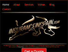 Tablet Screenshot of insuranceinspain.com